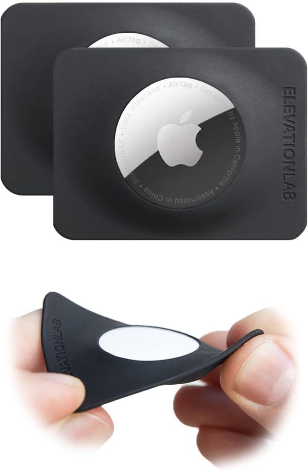 Elevation Lab TagVault™ - AirTag Wallet Holder Compact (Single) | Thin & Flexible, Stays Hidden, Patent Pending