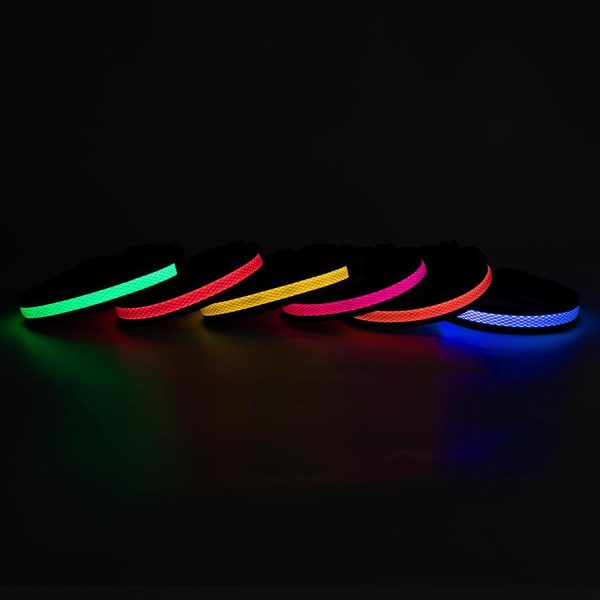 Led Small Dog Collar Rechargeable, Lighted Dog Collars for Night Flashing, Safety Light Glowing Collars, Dog Light Up Collar Waterproof (Green, Pack of 1, S) - Image 9