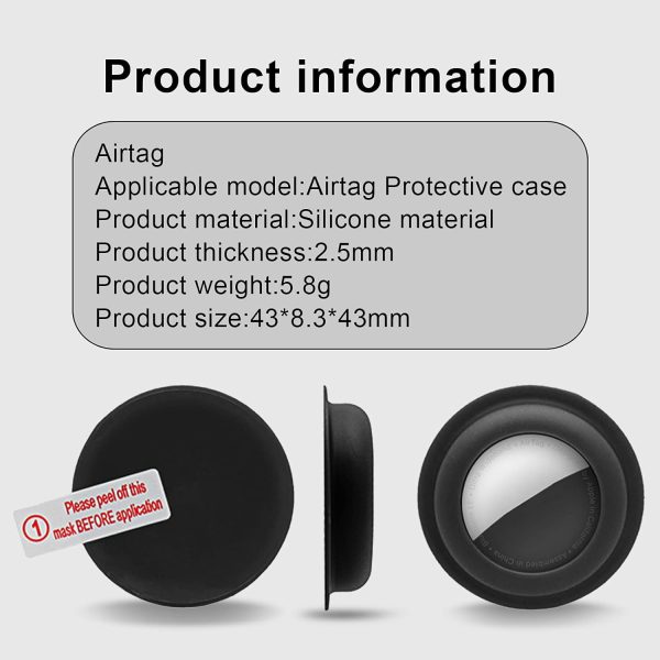 Aimtel Case Compatible with Apple Airtag Case Air Tag Holder Cover Airtag Sticker Stick on Adhesive Mount Airtag for Tv Remote Car AirTags Case 4 Pack - Image 3