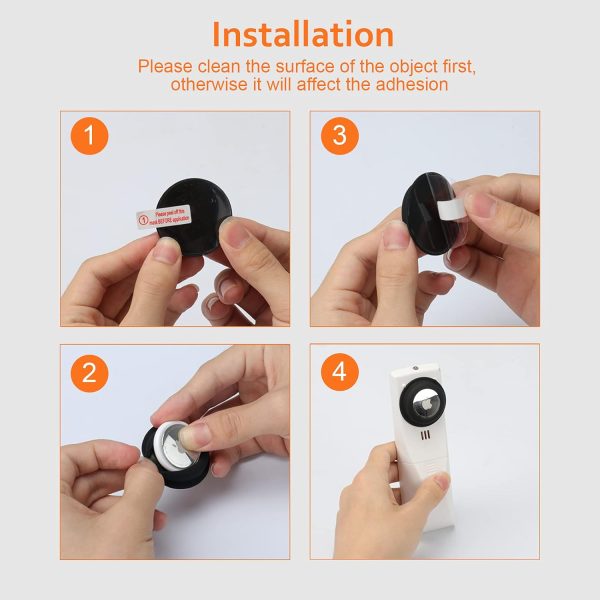 Aimtel Case Compatible with Apple Airtag Case Air Tag Holder Cover Airtag Sticker Stick on Adhesive Mount Airtag for Tv Remote Car AirTags Case 4 Pack - Image 5
