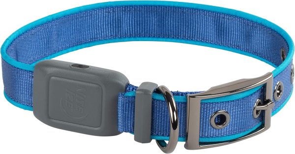 Nite Ize NiteDog Rechargeable LED Collar - Light Up Dog Collar with Durable Metal Buckle - Water-Resistant & Rechargeable Collar - Dog Supplies for Night Activities - Medium, Blue - Image 2