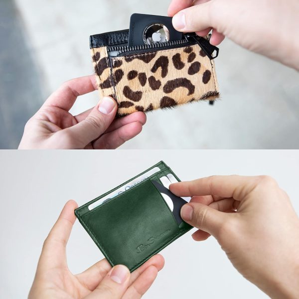 Elevation Lab TagVault™ - AirTag Wallet Holder Compact (Single) | Thin & Flexible, Stays Hidden, Patent Pending - Image 2